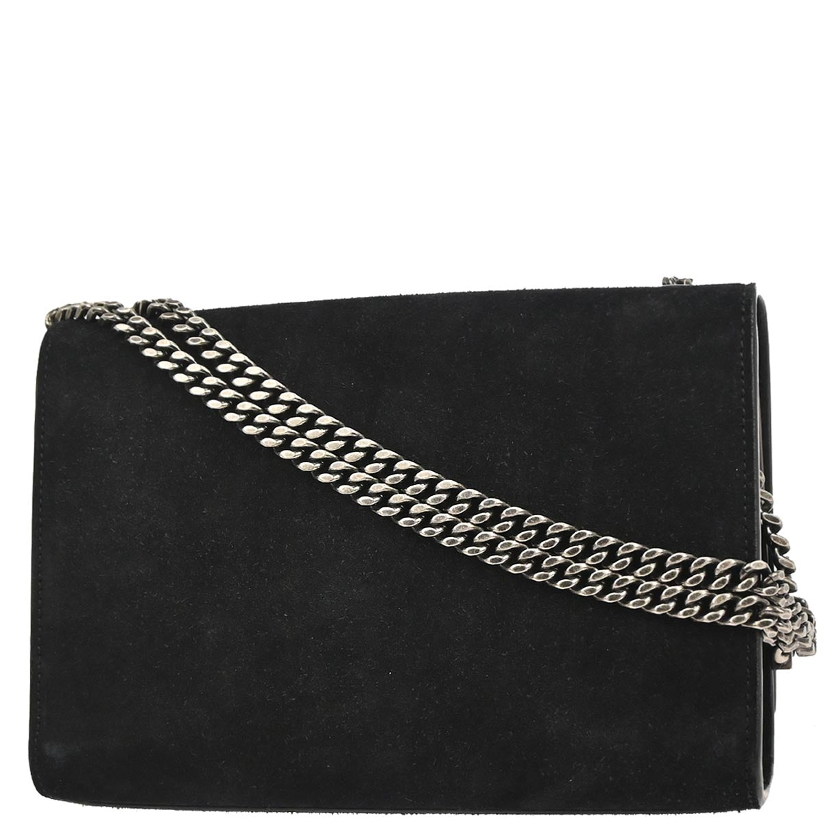 Saint Laurent Black Suede Small Kate Studded Shoulder Bag