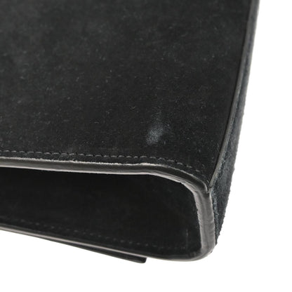 Saint Laurent Black Suede Small Kate Studded Shoulder Bag