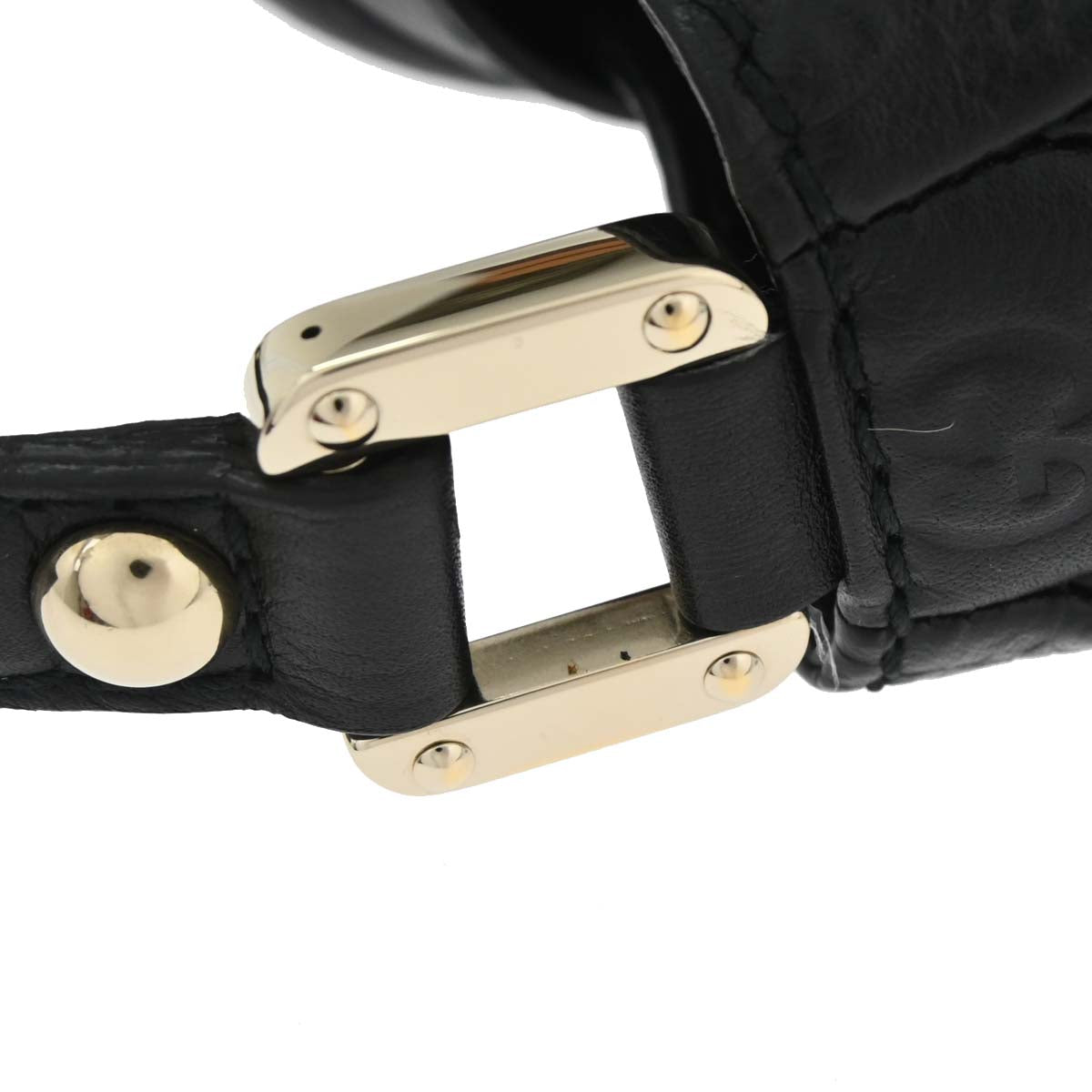 Gucci Black Guccissima Leather Hobo Handbag