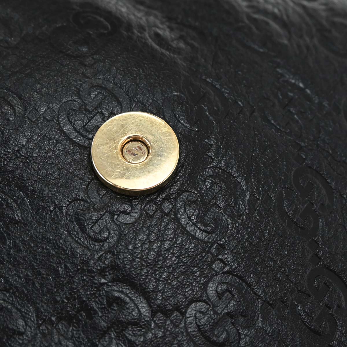 Gucci Black Guccissima Leather Hobo Handbag