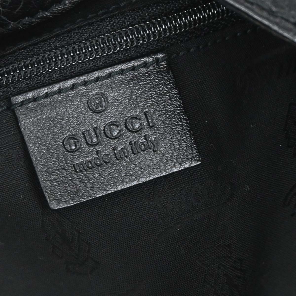 Gucci Black Guccissima Leather Hobo Handbag