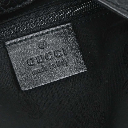 Gucci Black Guccissima Leather Hobo Handbag
