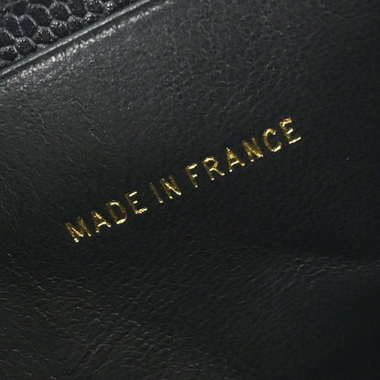 Chanel 1997-1999 Black Caviar Skin Bifold Wallet Purse