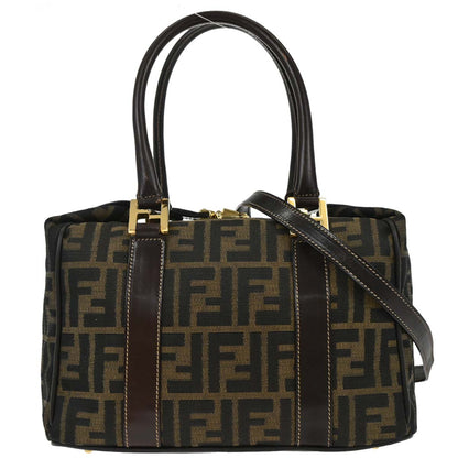 Fendi Brown Zucca 2way Shoulder Handbag