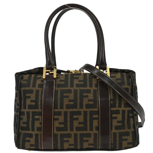 Fendi Brown Zucca 2way Shoulder Handbag