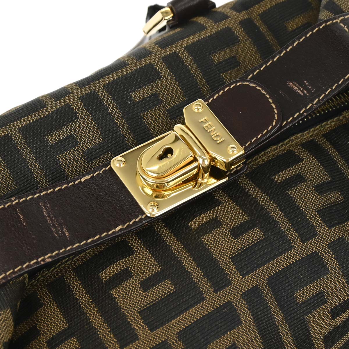 Fendi Brown Zucca 2way Shoulder Handbag