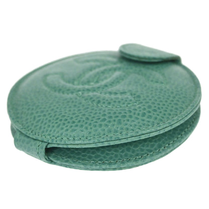 Chanel Green Caviar Skin Compact Mirror Small Good