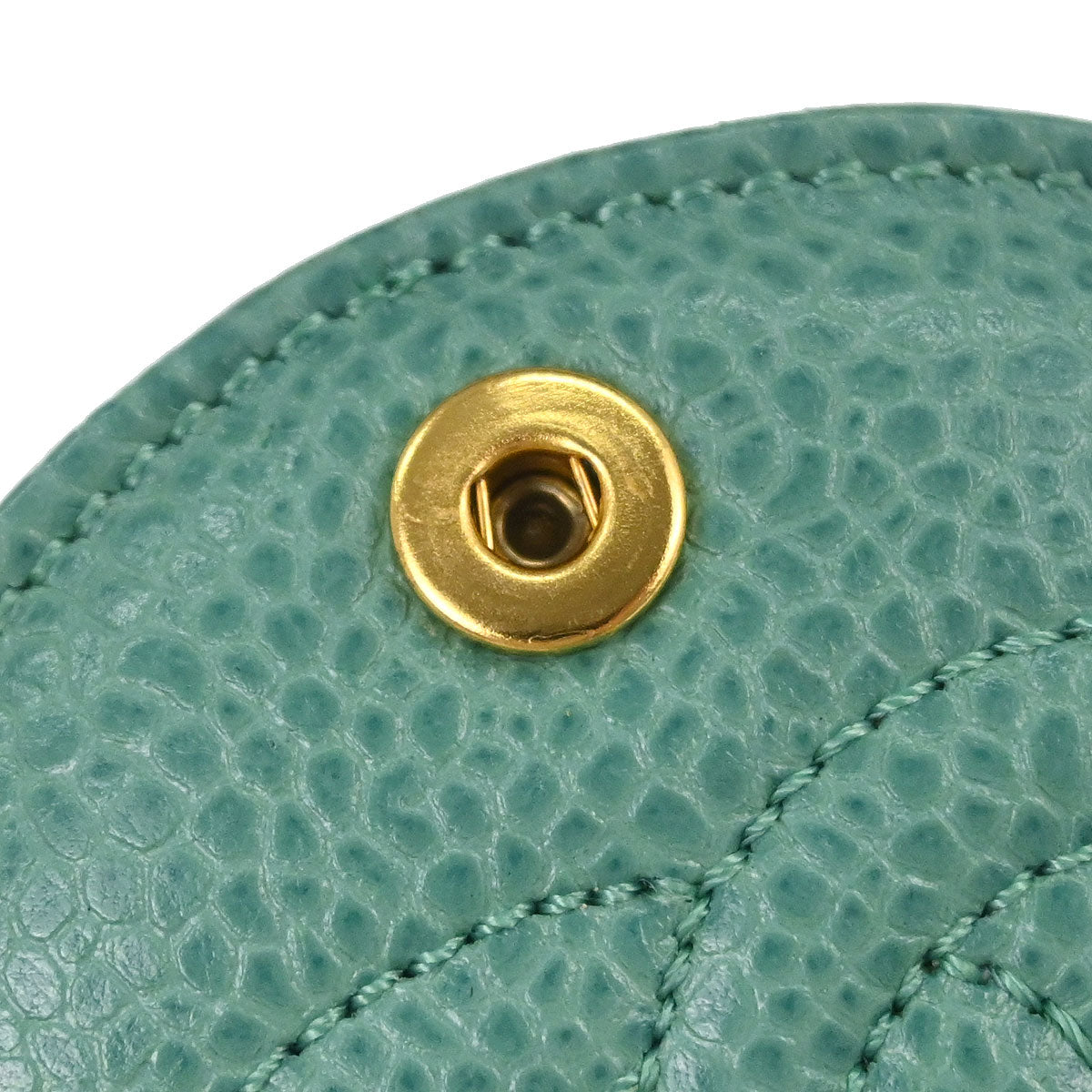 Chanel Green Caviar Skin Compact Mirror Small Good