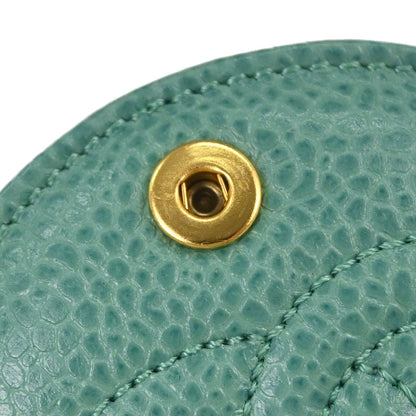 Chanel Green Caviar Skin Compact Mirror Small Good