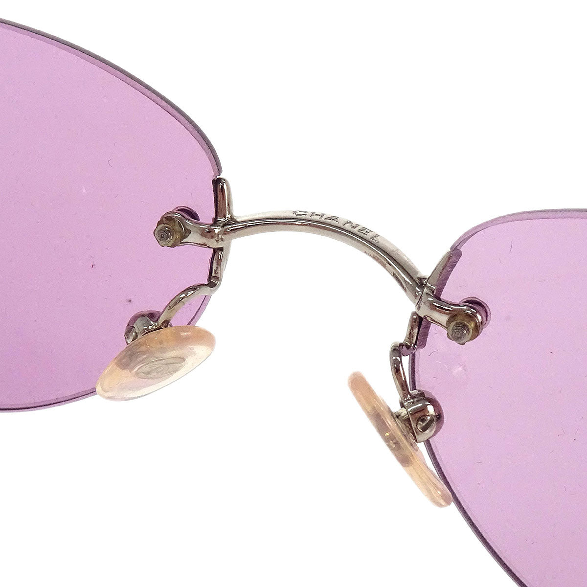 Chanel Sunglasses Eyewear Purple Small Good