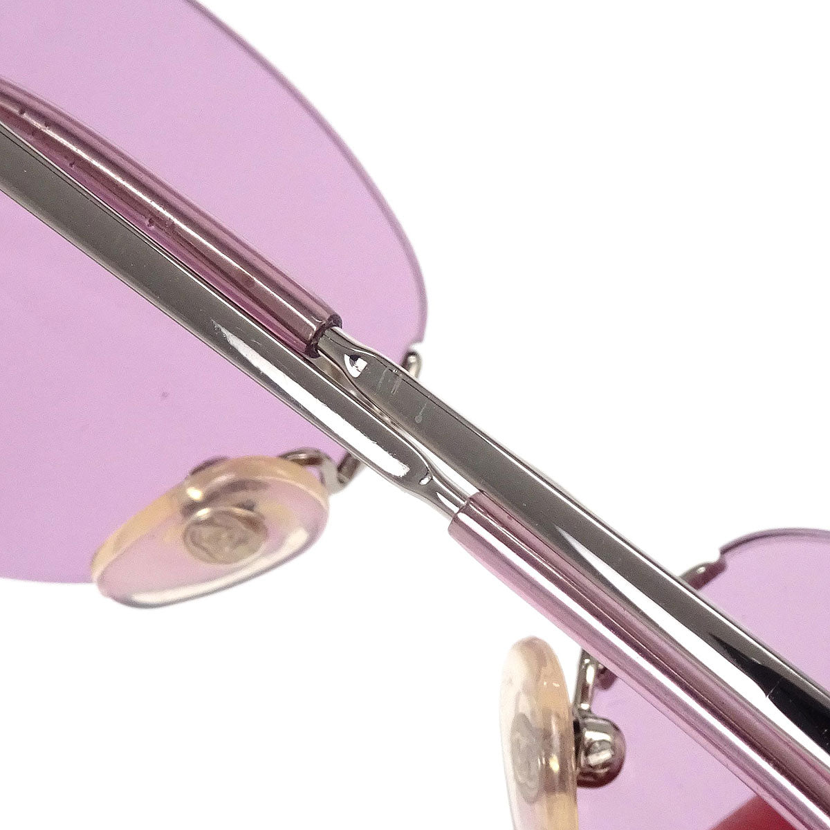 Chanel Sunglasses Eyewear Purple Small Good