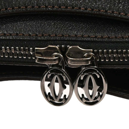 Cartier Black Marcello 2way Shoulder Handbag