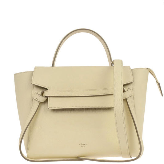 Celine Ivory Belt Bag 2way Shoulder Handbag