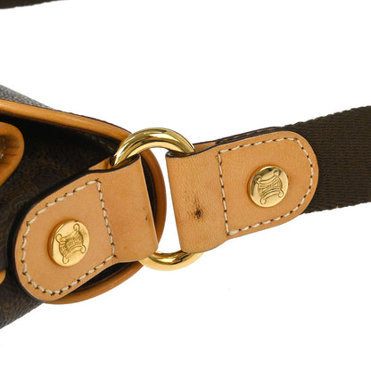 Celine * Brown PVC Macadam Shoulder Bag