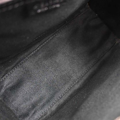 Celine Black Leather Nano Luggage 2way Shoulder Tote Bag