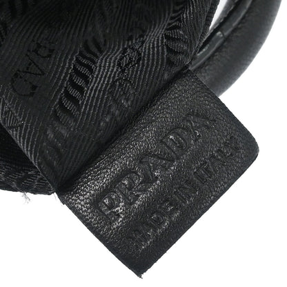 Prada Black Leather 2way Shoulder Handbag