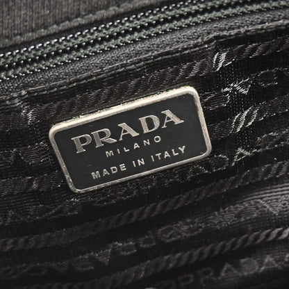Prada Black Canvas Shoulder Bag
