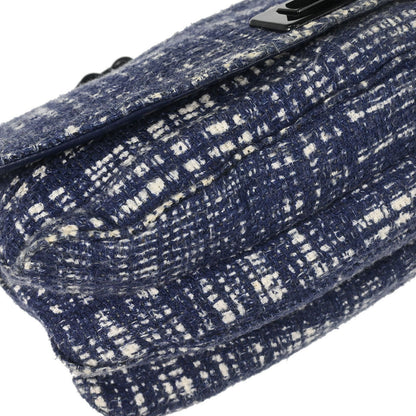 Prada Navy Tweed Handbag