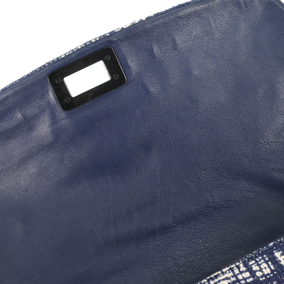 Prada Navy Tweed Handbag