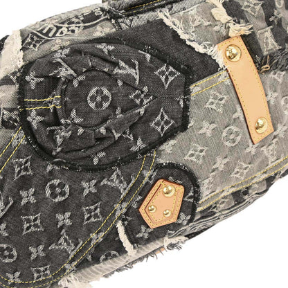 Louis Vuitton Gray Monogram Denim Patchwork Bowly Handbag M95377