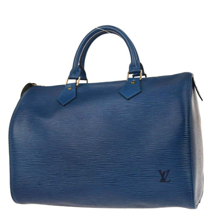 Louis Vuitton Blue Epi Speedy 30 Handbag M43005