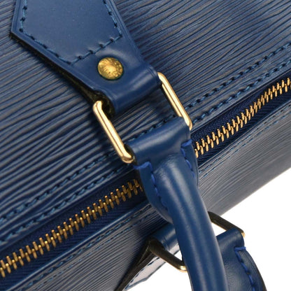 Louis Vuitton Blue Epi Speedy 30 Handbag M43005
