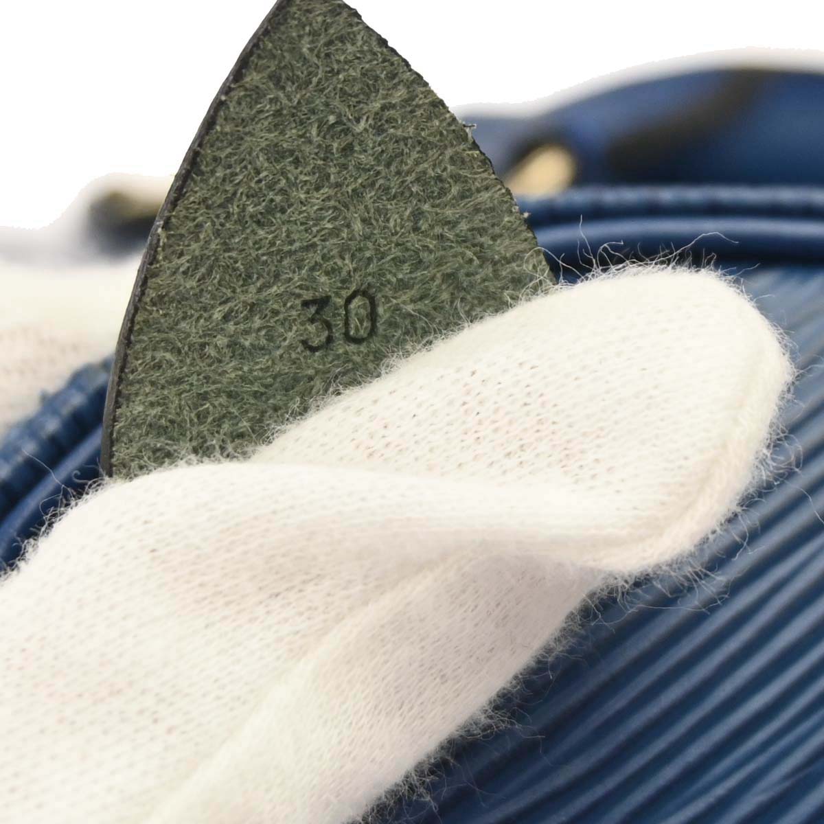 Louis Vuitton Blue Epi Speedy 30 Handbag M43005