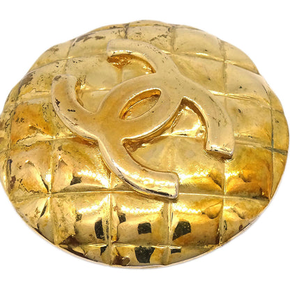 Chanel Button Clip-On Earrings Gold 29