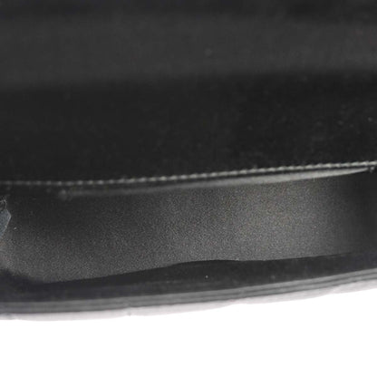 Chanel 2000-2002 Black Satin Camellia Choco Bar Shoulder Bag