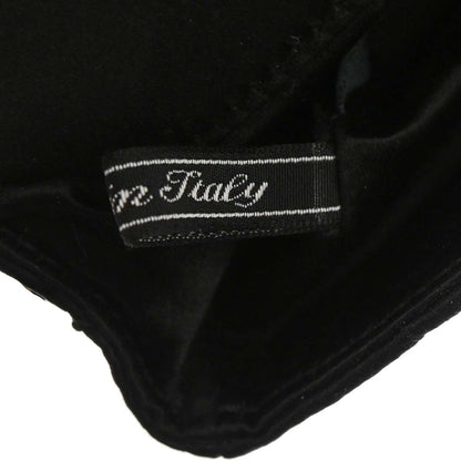 Chanel 2000-2002 Black Satin Camellia Choco Bar Shoulder Bag