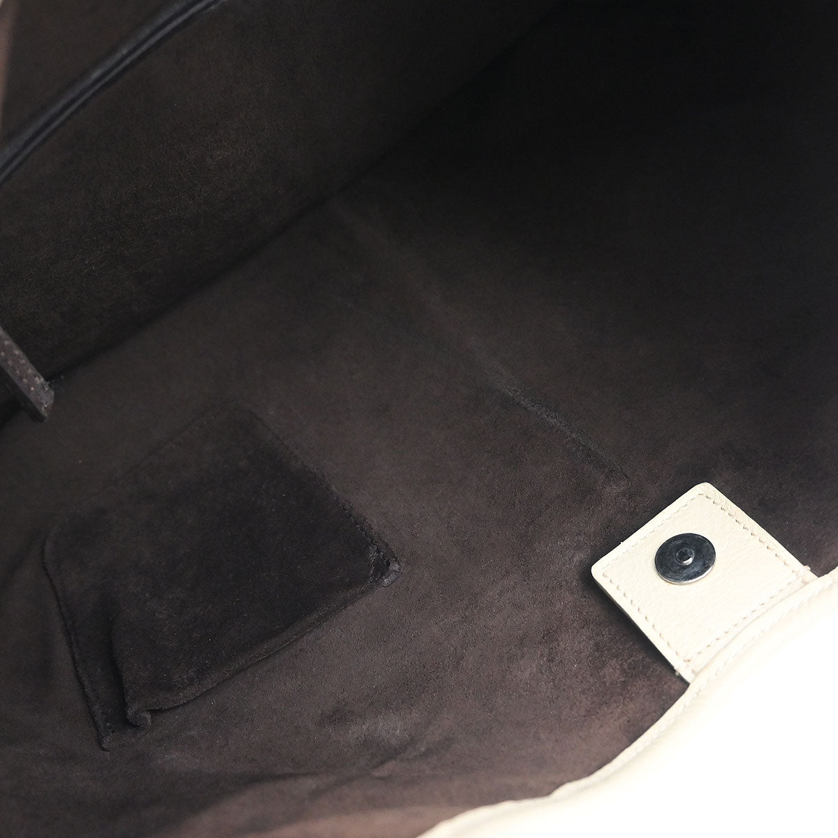 Yves Saint Laurent Ivory Large Mombasa Handbag