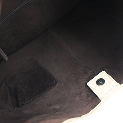 Yves Saint Laurent Ivory Large Mombasa Handbag