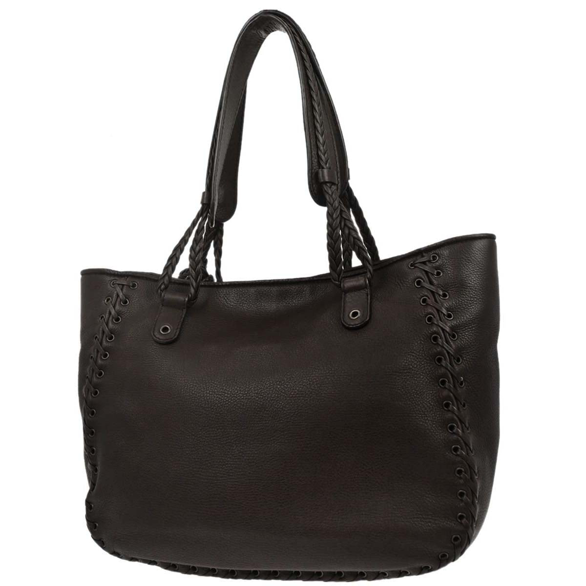 Christian Dior Brown Leather Ethnic Tote Handbag