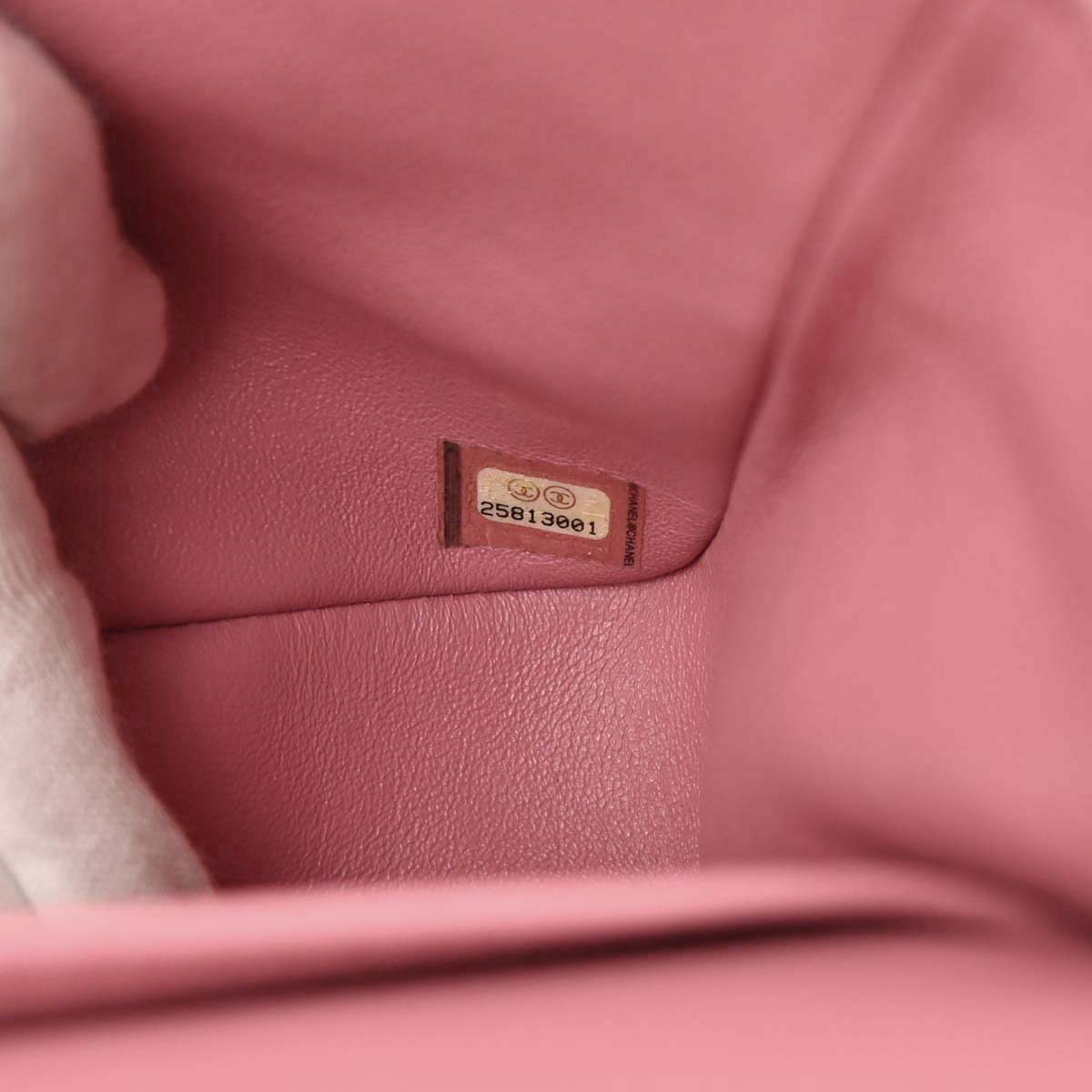 Chanel Pink Caviar Skin Medium Classic Double Flap Shoulder Bag