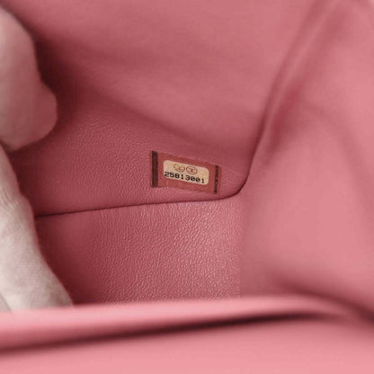 Chanel Pink Caviar Skin Medium Classic Double Flap Shoulder Bag