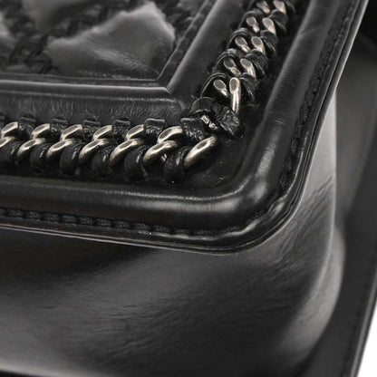 Boy Chanel Black Lambskin Medium 2way Shoulder Handbag