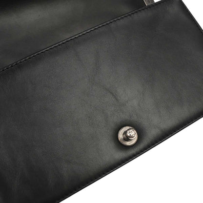 Boy Chanel Black Lambskin Medium 2way Shoulder Handbag