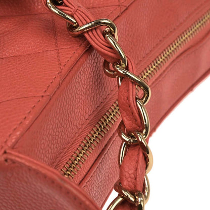 Chanel Salmon Pink Caviar Skin Shoulder Bag