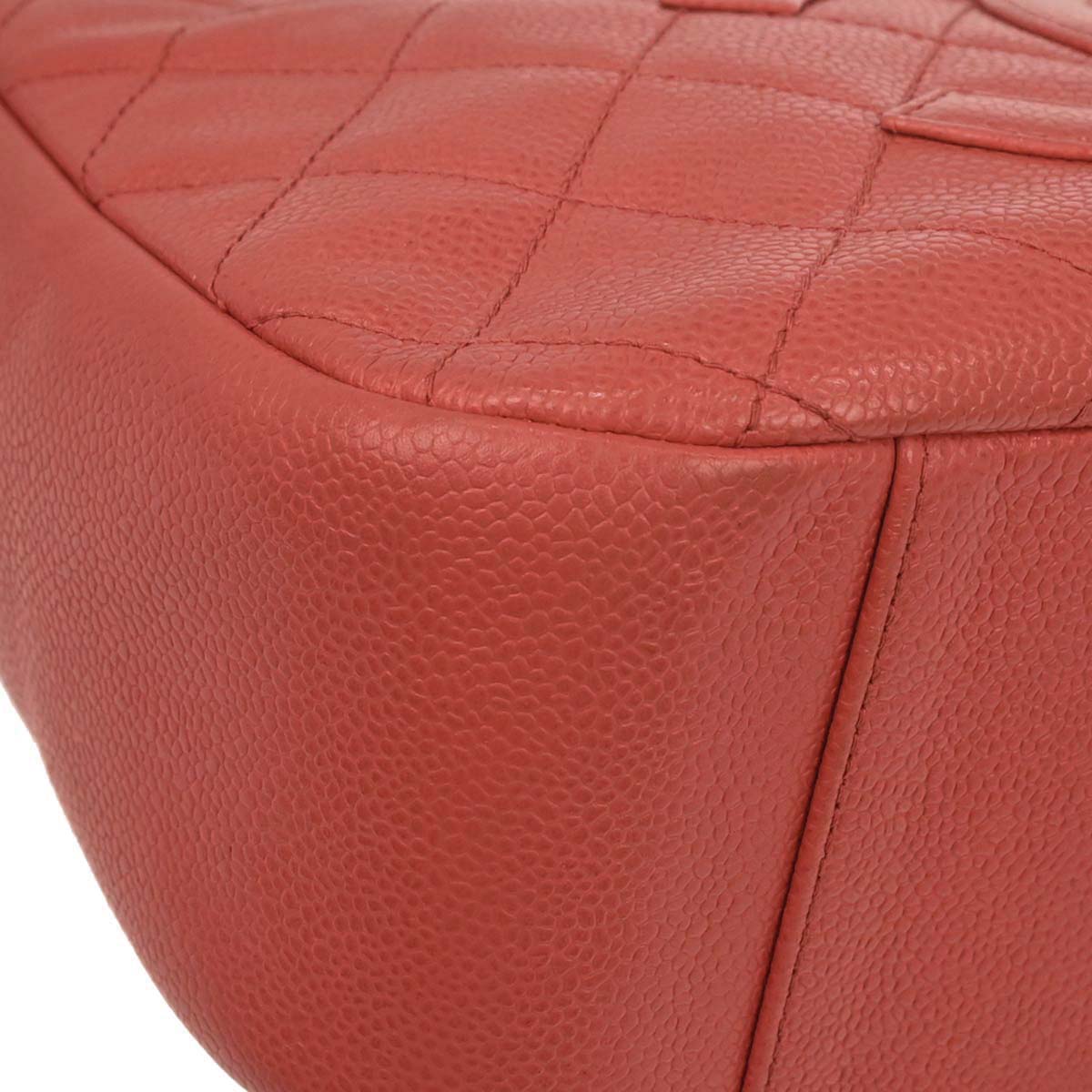 Chanel Salmon Pink Caviar Skin Shoulder Bag