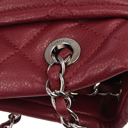 Chanel 2012 Red Caviar skin Timeless CC Chain Tote Bag