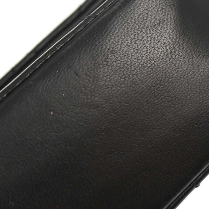 Chanel Black Lambskin Straight Flap Shoulder Bag