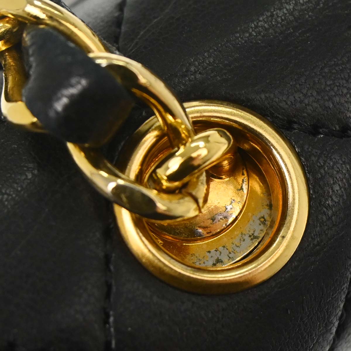 Chanel Black Lambskin Straight Flap Shoulder Bag
