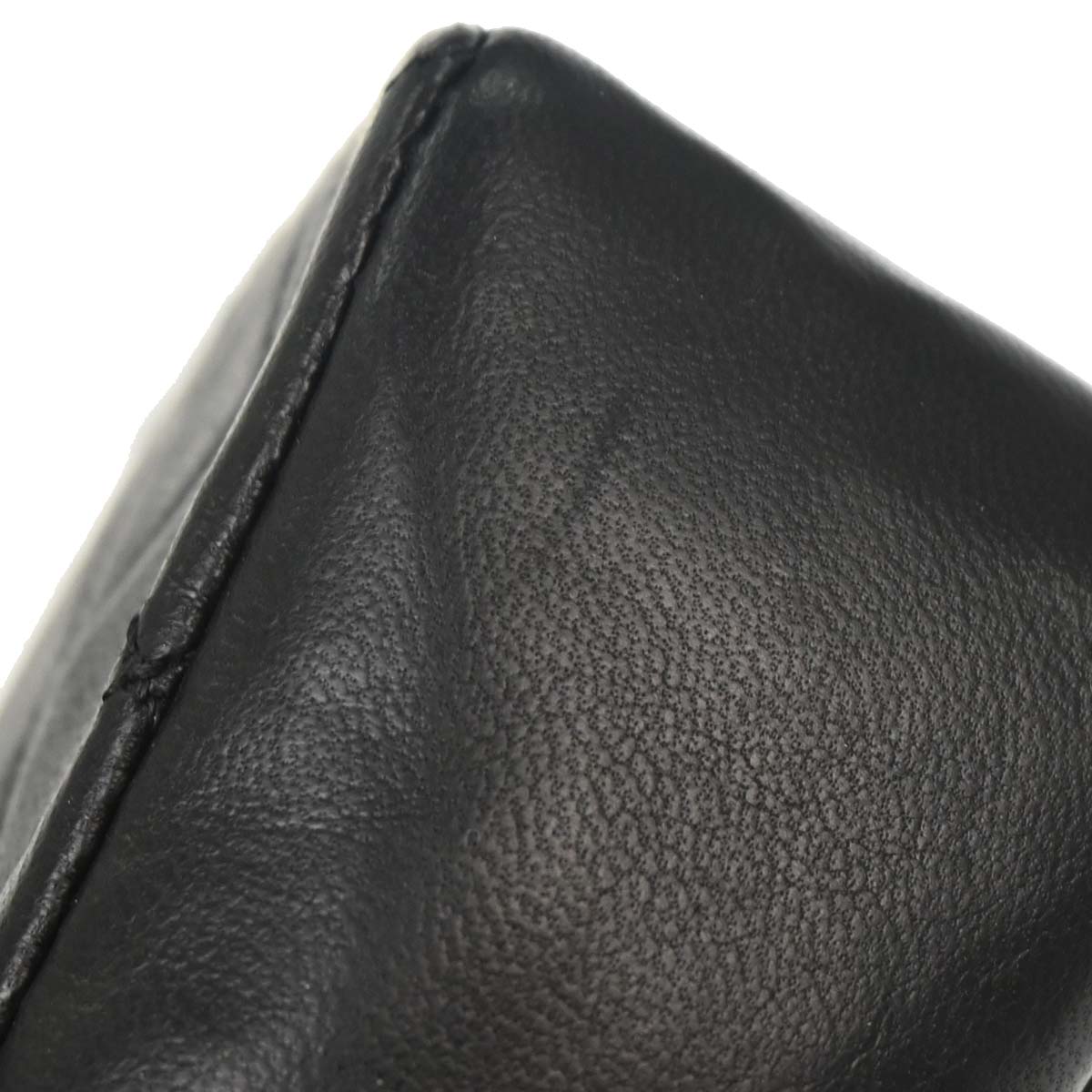 Chanel Black Lambskin Straight Flap Shoulder Bag