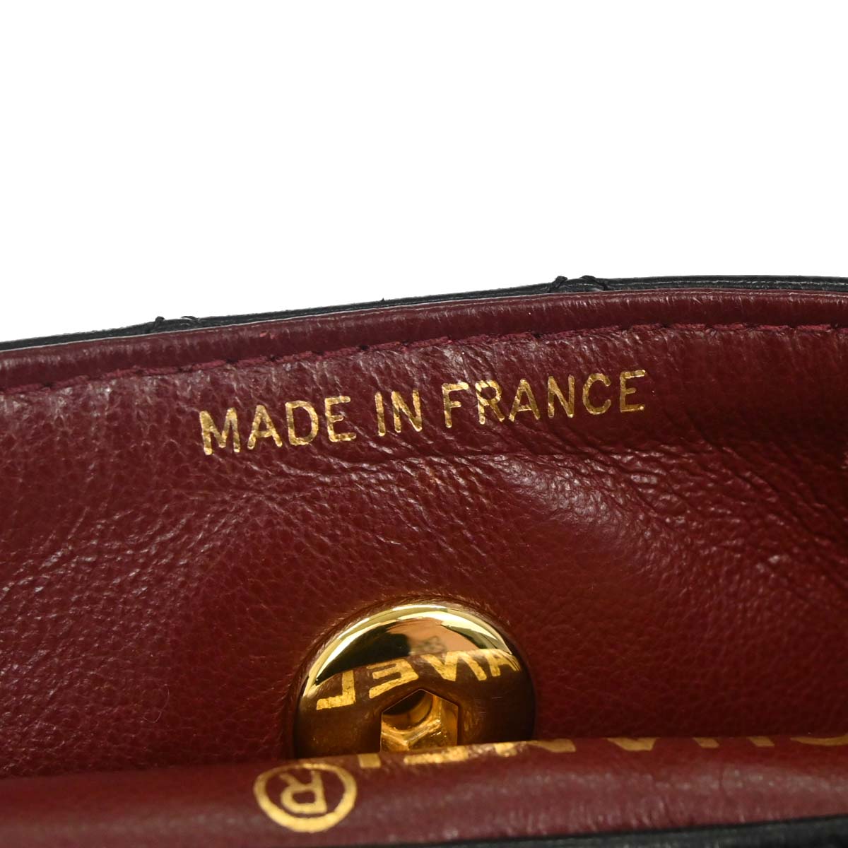 Chanel Black Lambskin Straight Flap Shoulder Bag