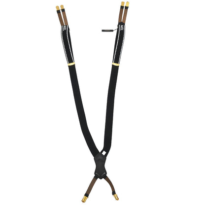 Chanel Black Suspenders 21 Small Good
