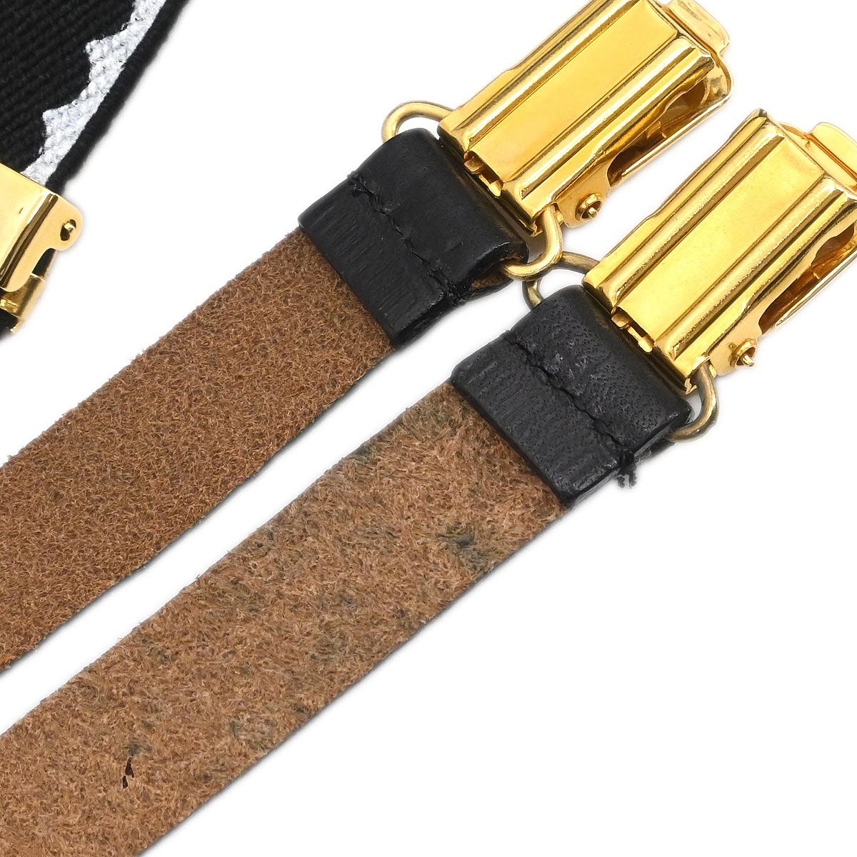 Chanel Black Suspenders 21 Small Good