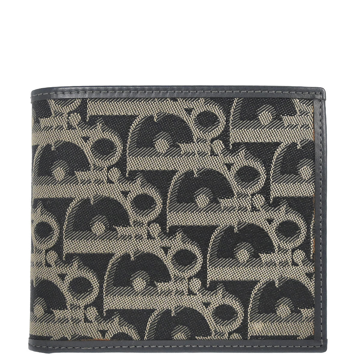 Christian Dior Black Canvas Trotter Wallet Purse