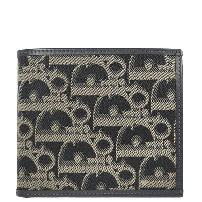 Christian Dior Black Canvas Trotter Wallet Purse