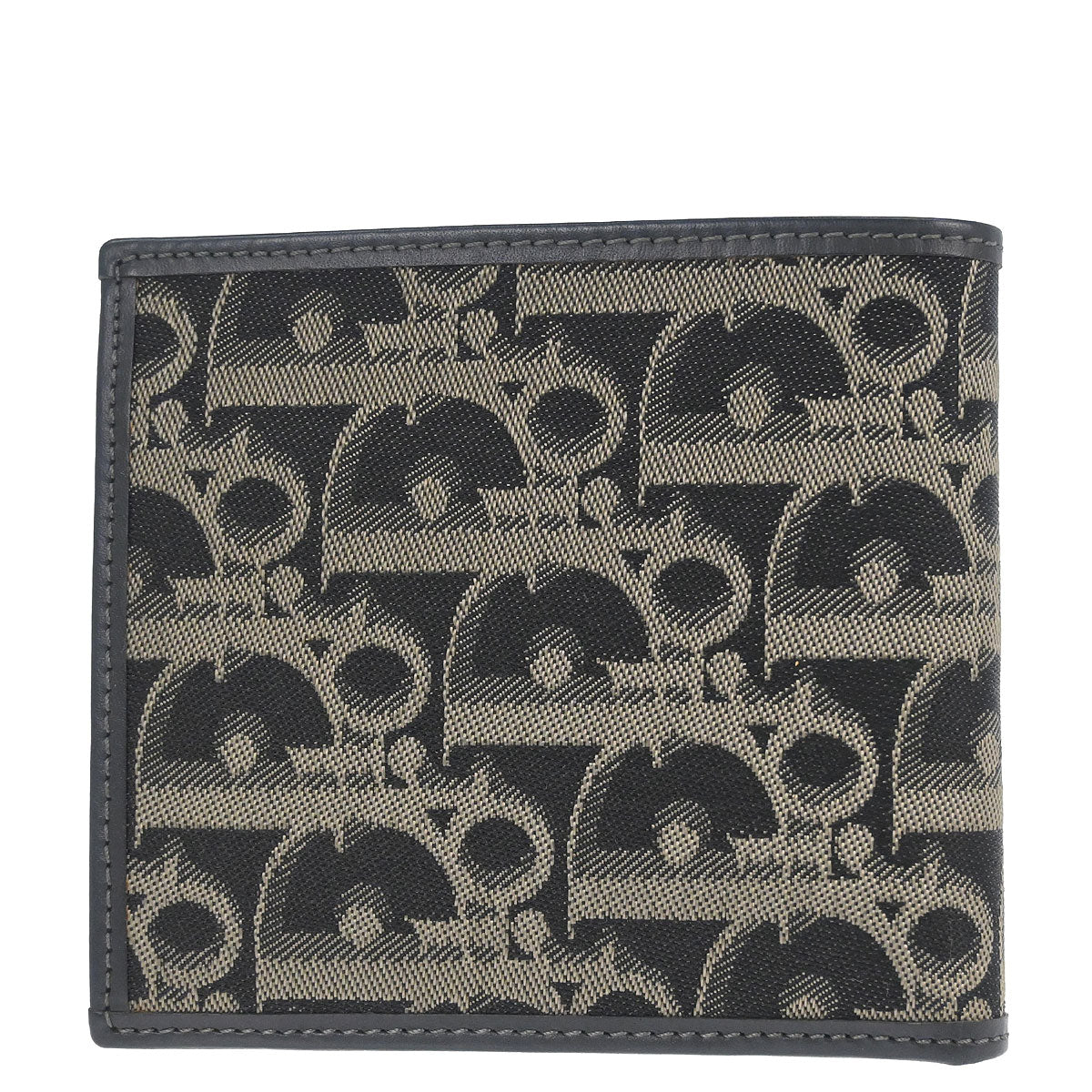 Christian Dior Black Canvas Trotter Wallet Purse