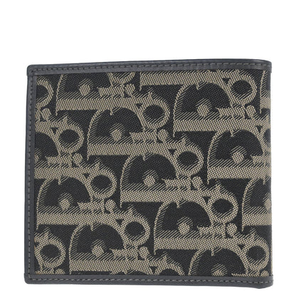Christian Dior Black Canvas Trotter Wallet Purse